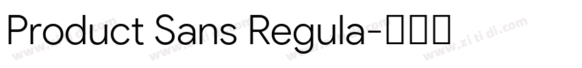 Product Sans Regula字体转换